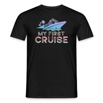 My First Cruise Family Vacation - Fun and Exciting - Men's T-Shirt - black - Front - AI Model Male 178 light (178cm)
