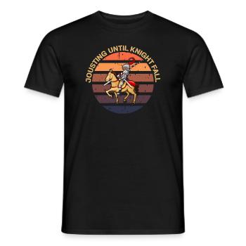 Joute Chevalier Médiéval Renaissance Chevaliers Armure - T-shirt homme - noir - Devant - AI Model Male 178 light (178cm)