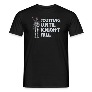 Joute Chevalier Médiéval Renaissance Chevaliers Armure - T-shirt homme - noir - Devant - AI Model Male 178 light (178cm)