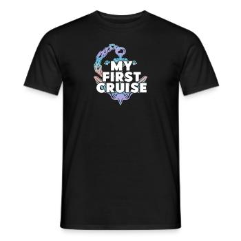 My First Cruise Family Vacation - Fun and Exciting - Men's T-Shirt - black - Front - AI Model Male 178 light (178cm)