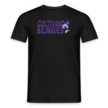 Cultivando Bilingües Spanish Teacher Apparel - Men's T-Shirt - black - Front - AI Model Male 178 light (178cm)