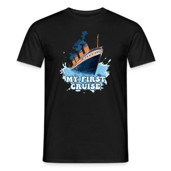 My First Cruise Family Vacation - Fun and Exciting - Men's T-Shirt - black - Front - AI Model Male 178 light (178cm)