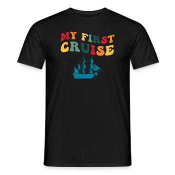 My First Cruise Family Vacation - Fun and Exciting - Men's T-Shirt - black - Front - AI Model Male 178 light (178cm)