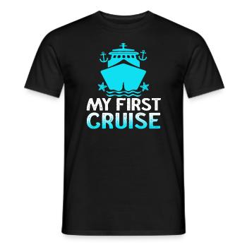Mein erster Kreuzfahrt-Familienurlaub - lustig und aufregend - Männer T-Shirt - Schwarz - Vorne - AI Model Male 178 light (178cm)