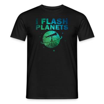 Photographie spatiale Télescope d’observation des étoiles Astronomie - T-shirt homme - noir - Devant - AI Model Male 178 light (178cm)