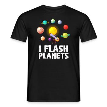 Photographie spatiale Télescope d’observation des étoiles Astronomie - T-shirt homme - noir - Devant - AI Model Male 178 light (178cm)