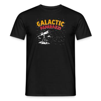 Photographie spatiale Télescope d’observation des étoiles Astronomie - T-shirt homme - noir - Devant - AI Model Male 178 light (178cm)
