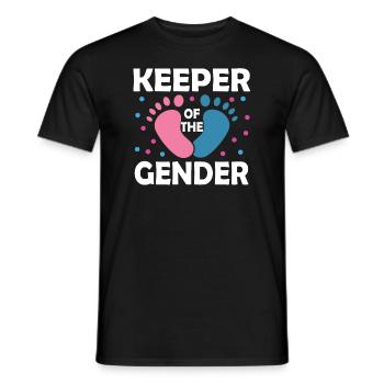 Keeper Of The Gender - Men's T-Shirt - black - Front - AI Model Male 178 light (178cm)