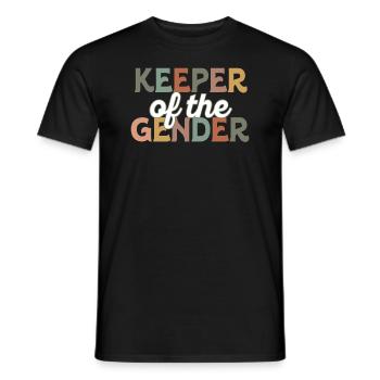 Keeper Of The Gender - Men's T-Shirt - black - Front - AI Model Male 178 light (178cm)