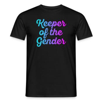 Keeper Of The Gender - Men's T-Shirt - black - Front - AI Model Male 178 light (178cm)