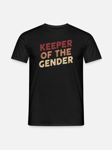 Keeper Of The Gender - Men's T-Shirt - black