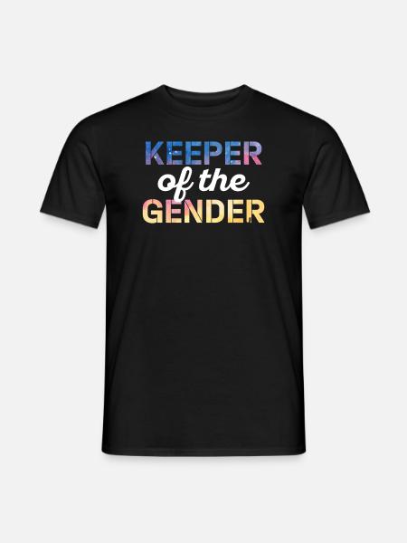 Keeper Of The Gender - Men's T-Shirt - black