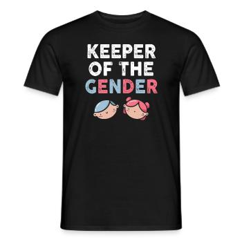 Keeper Of The Gender - Men's T-Shirt - black - Front - AI Model Male 178 light (178cm)