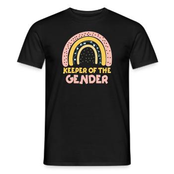 Keeper Of The Gender - Men's T-Shirt - black - Front - AI Model Male 178 light (178cm)