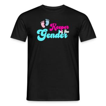 Keeper Of The Gender - Men's T-Shirt - black - Front - AI Model Male 178 light (178cm)