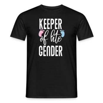 Keeper Of The Gender - Men's T-Shirt - black - Front - AI Model Male 178 light (178cm)