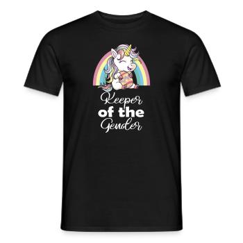 Keeper Of The Gender - Men's T-Shirt - black - Front - AI Model Male 178 light (178cm)