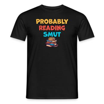 Wahrscheinlich Smut lesen Vintage-Bücher Schmutz - Männer T-Shirt - Schwarz - Vorne - AI Model Male 178 light (178cm)