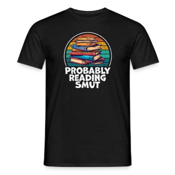 Wahrscheinlich Smut lesen Vintage-Bücher Schmutz - Männer T-Shirt - Schwarz - Vorne - AI Model Male 178 light (178cm)