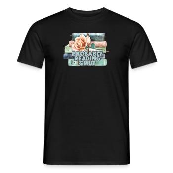 Wahrscheinlich Smut lesen Vintage-Bücher Schmutz - Männer T-Shirt - Schwarz - Vorne - AI Model Male 178 light (178cm)