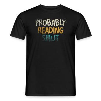 Wahrscheinlich Smut lesen Vintage-Bücher Schmutz - Männer T-Shirt - Schwarz - Vorne - AI Model Male 178 light (178cm)