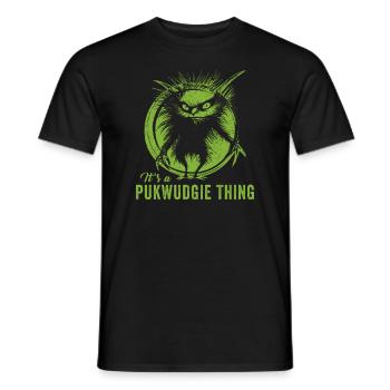 Pukwudgie Kryptide Folklore Mythen - Männer T-Shirt - Schwarz - Vorne - AI Model Male 178 light (178cm)