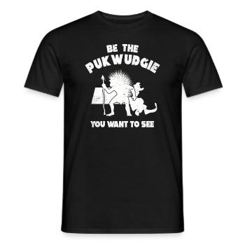 Pukwudgie Kryptide Folklore Mythen - Männer T-Shirt - Schwarz - Vorne - AI Model Male 178 light (178cm)