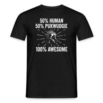 Pukwudgie Cryptid Folklore Myths - Men's T-Shirt - black - Front - AI Model Male 178 light (178cm)