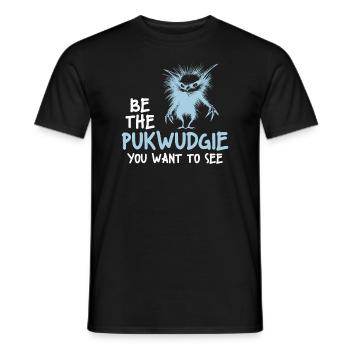 Pukwudgie Kryptide Folklore Mythen - Männer T-Shirt - Schwarz - Vorne - AI Model Male 178 light (178cm)
