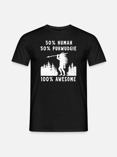 Pukwudgie Cryptid Folklore Myths - Men's T-Shirt - black
