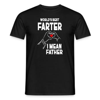 Le meilleur pète du monde, je veux dire mon père - T-shirt homme - noir - Devant - AI Model Male 178 light (178cm)