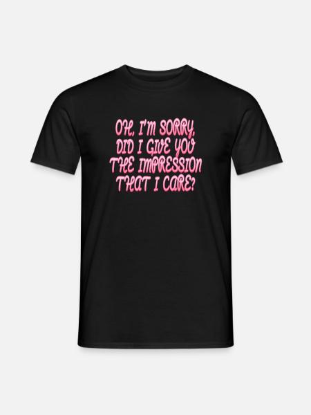 Indifference Sarcasm Different Attitude - Men's T-Shirt - black