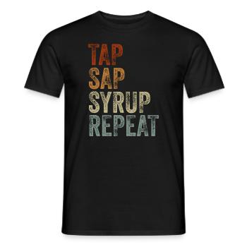 Maple Tree Essence Männer Frauen Lustig - Männer T-Shirt - Schwarz - Vorne - AI Model Male 178 light (178cm)