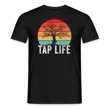 Sirop d’érable Tapper Hommes Femmes Automne - T-shirt homme - noir - Devant - AI Model Male 178 light (178cm)
