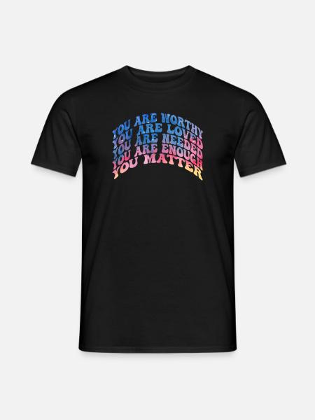 Depression and Bipolar Awareness: - Men's T-Shirt - black