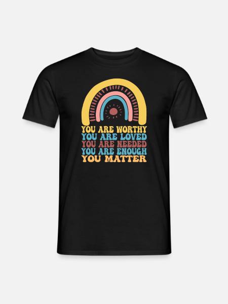 Depression and Bipolar Awareness: - Men's T-Shirt - black