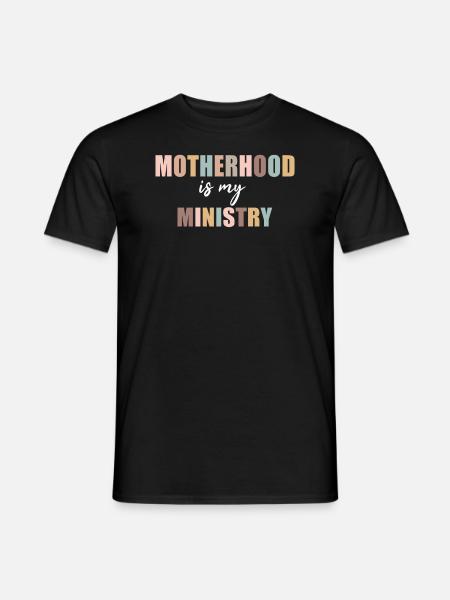 Mutterschaft ist mein Dienst - Männer T-Shirt - Schwarz