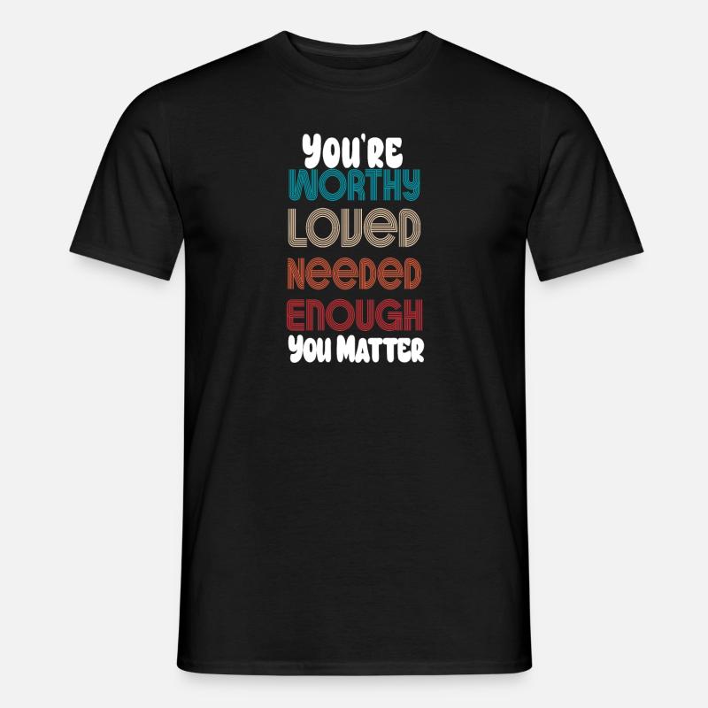 Depression und bipolares Bewusstsein: - Männer T-Shirt - Schwarz