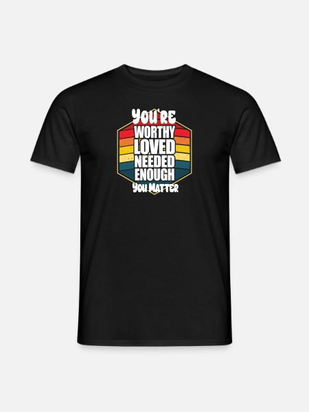 Depression and Bipolar Awareness: - Men's T-Shirt - black