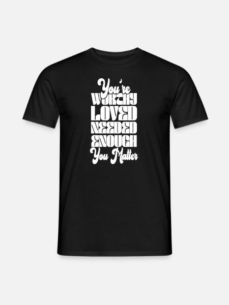 Depression and Bipolar Awareness: - Men's T-Shirt - black