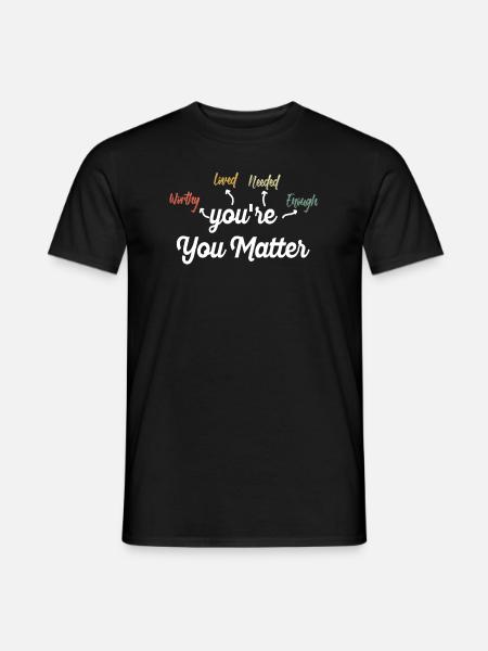 Depression and Bipolar Awareness: - Men's T-Shirt - black