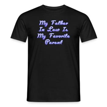 Favorite Son and Father Family Fun - A - Men's T-Shirt - black - Front - AI Model Male 178 light (178cm)