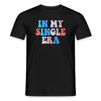 Humour drôle d’amour célibataire : le parfait - T-shirt homme - noir - Devant - AI Model Male 178 light (178cm)