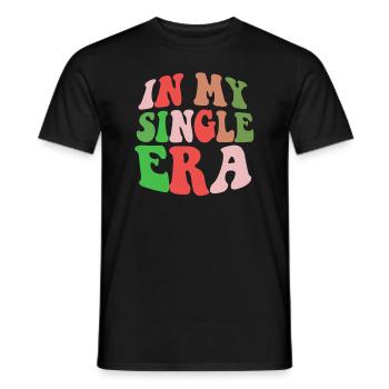 Humour drôle d’amour célibataire : le parfait - T-shirt homme - noir - Devant - AI Model Male 178 light (178cm)