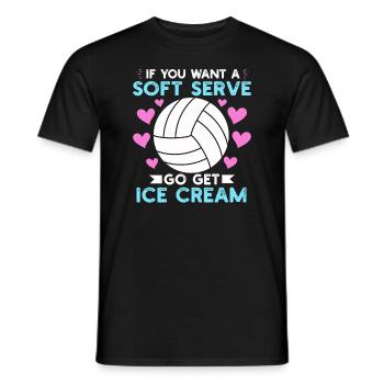 Si vous voulez une portion molle, procurez-vous de la crème glacée - T-shirt homme - noir - Devant - AI Model Male 178 light (178cm)