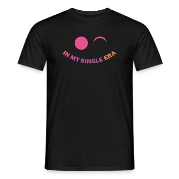 Humour drôle d’amour célibataire : le parfait - T-shirt homme - noir - Devant - AI Model Male 178 light (178cm)