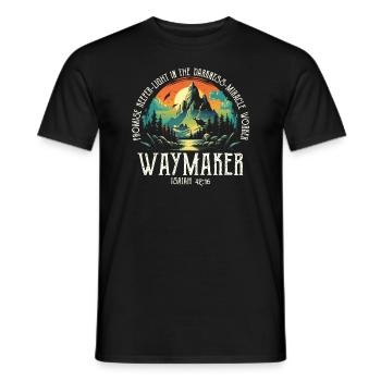 Waymaker Promise Keeper Miracle Worker - Men's T-Shirt - black - Front - AI Model Male 178 light (178cm)