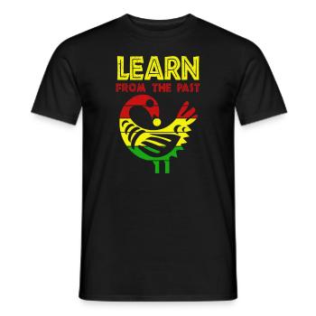 Sankofa Symbol Adinkra Ghana Schwarz - Männer T-Shirt - Schwarz - Vorne - AI Model Male 178 light (178cm)