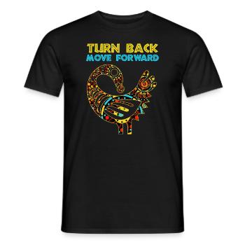 Sankofa Symbol Adinkra Ghana Black - Men's T-Shirt - black - Front - AI Model Male 178 light (178cm)