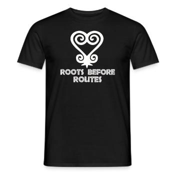 Sankofa Symbol Adinkra Ghana Black - Men's T-Shirt - black - Front - AI Model Male 178 light (178cm)